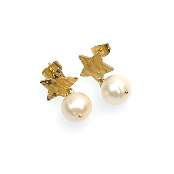 MHE24 : 18K Gold Plated Stainless Steel Earrings