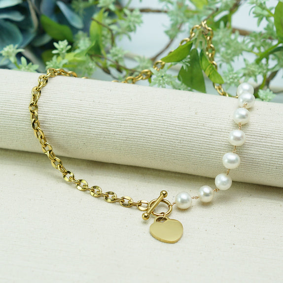 MHN07 : 18K Gold Plated Stainless Steel Necklace
