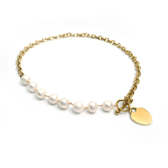MHN07 : 18K Gold Plated Stainless Steel Necklace