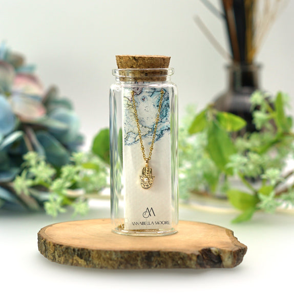 MHN13 : 18K Gold Plated Stainless Steel Necklace