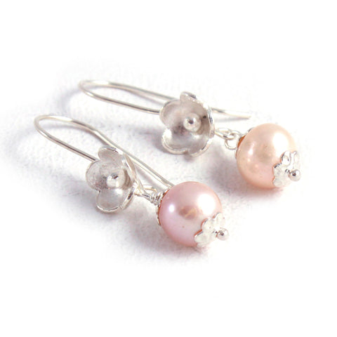 NS33 : Pure Silver with Freshwater Pearls