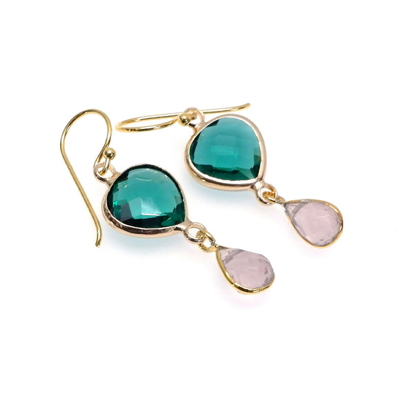 PHLE27a :  On the Grapevine Crystal Earrings