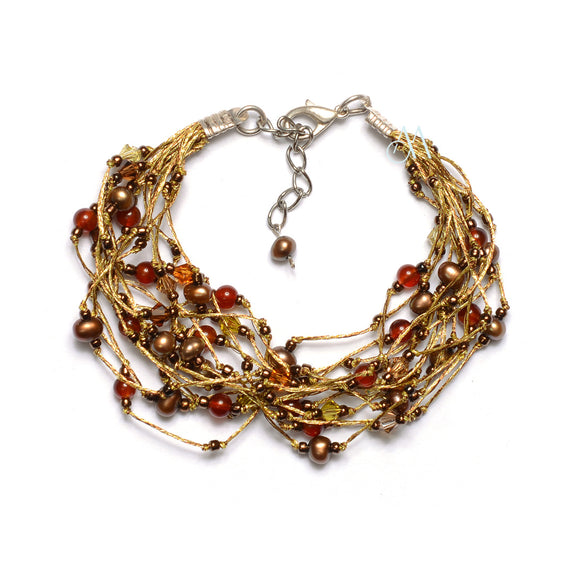 SKB03 : Silk & Stones Bracelet