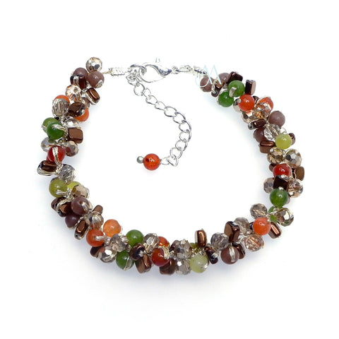 SKB19 : Silk & Stones Bracelet