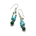 SK14-BL : Turquoise & Howlite on Multi Strand Silk (MTO)