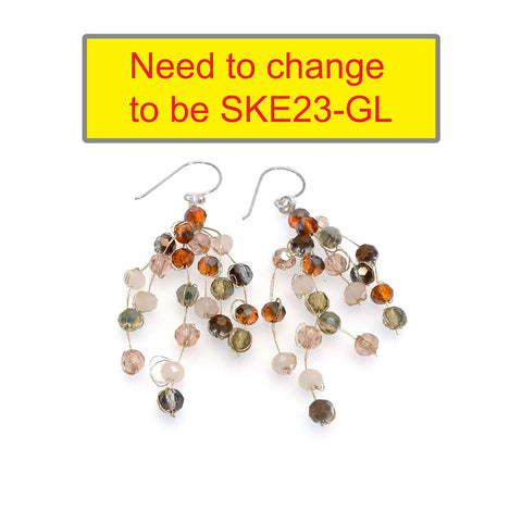 SKE22 : Silk & Stones Earrings