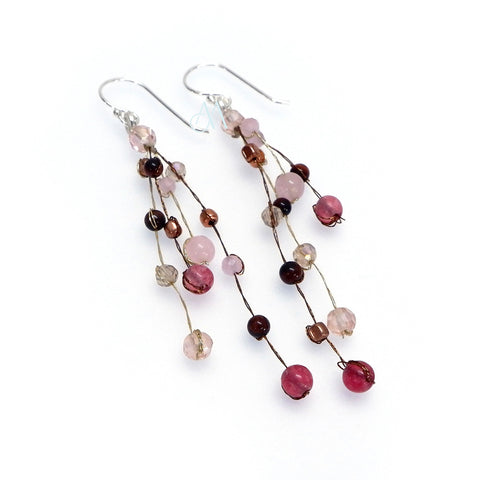 SKE23 : Silk & Stones Earrings