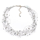 SK05-SI : Dyed Fresh Water Pearls on Multi Strand Silk (MTO)