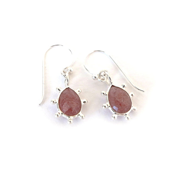 SSE05 : Gemstone - Silver Earrings