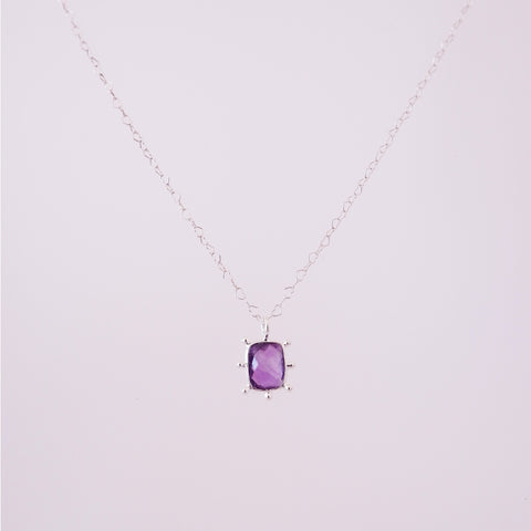 SSN01 : Gemstone - Silver Necklace