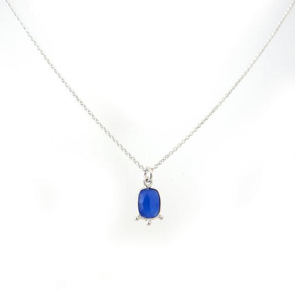 SSN04 : Gemstone - Silver Necklace