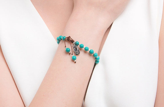 ICB12 : "The Escape" - Turquoise & Sterling Silver Bracelet