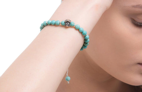 ICB14 : "Sleeping in the Dog House Tonight" - Gemstone & Sterling Silver Bracelet