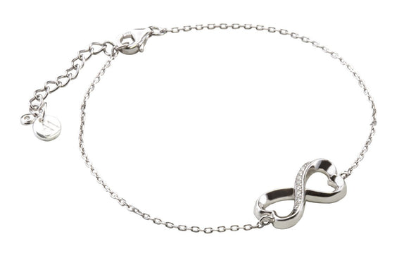ICB06-01 : "Eternity" – Cubic Zirconia & Sterling Silver Bracelet