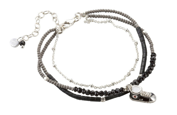ICB25 : "Comfort Soul" - Gemstone & Sterling Silver Bracelet