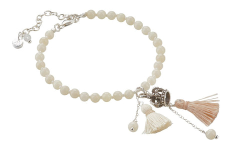 ICB24 : Let's Adjust the Crown" - Gemstone & Sterling Silver Bracelet