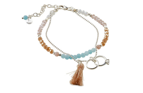 ICB18 : "from “Yes” to “Always" - Gemstone & Sterling Silver Bracelet