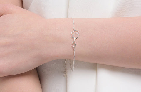ICB06-03 : "Unconditional Love" - Sterling Silver Bracelet