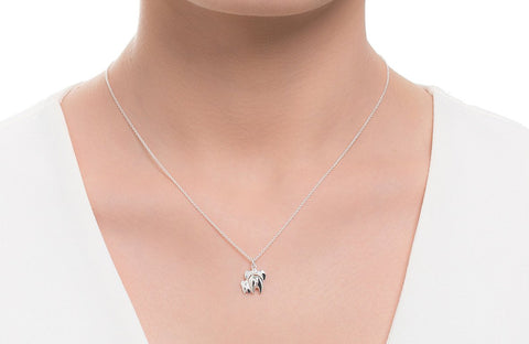 ICN09-03 : "Under Mum's Protection" - Sterling Silver Necklace