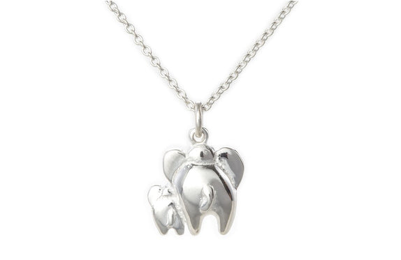 ICN09-03 : "Under Mum's Protection" - Sterling Silver Necklace