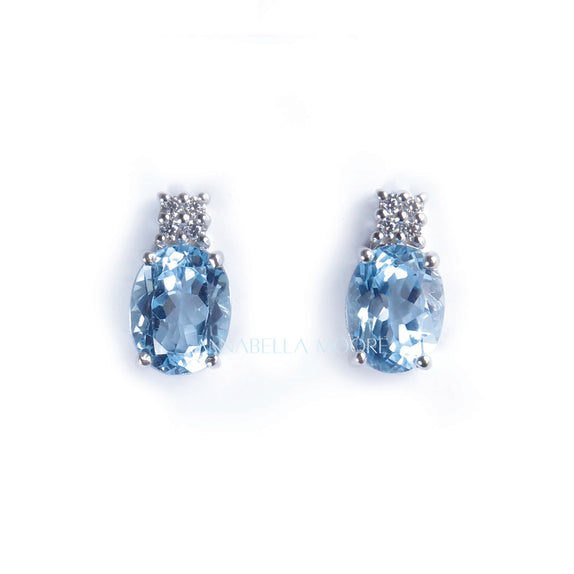 FJE09 : Sky Blue Topaz Earrings