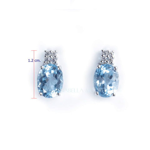 FJE09 : Sky Blue Topaz Earrings