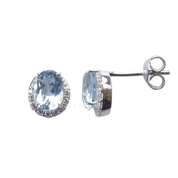 FJE11 : Sky Blue Topaz Earrings