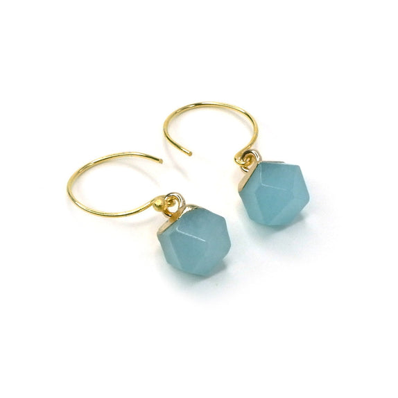 LFE02 : Gemstone - Gold Plated Earrings